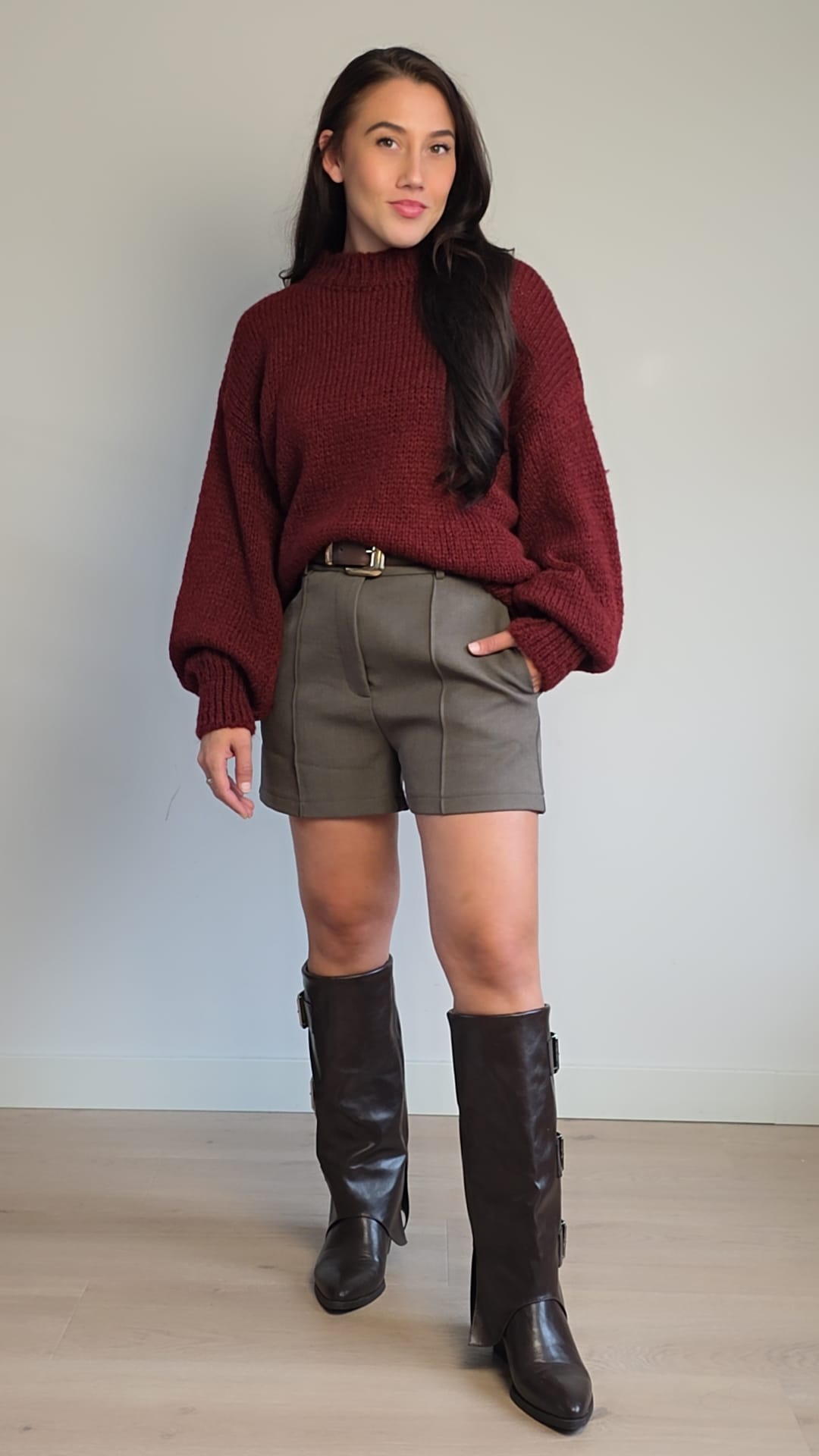 Comfy trui bordeaux rood