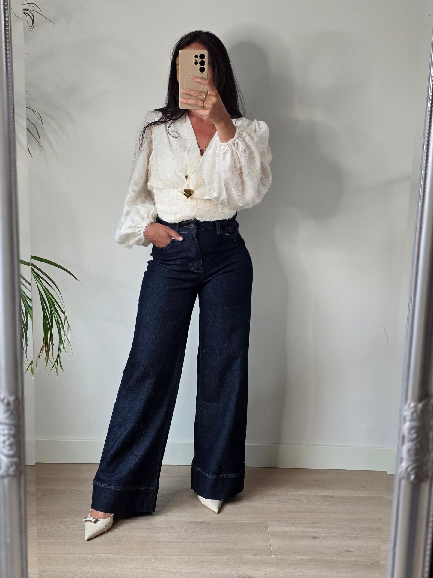 Perfect wide leg jeans