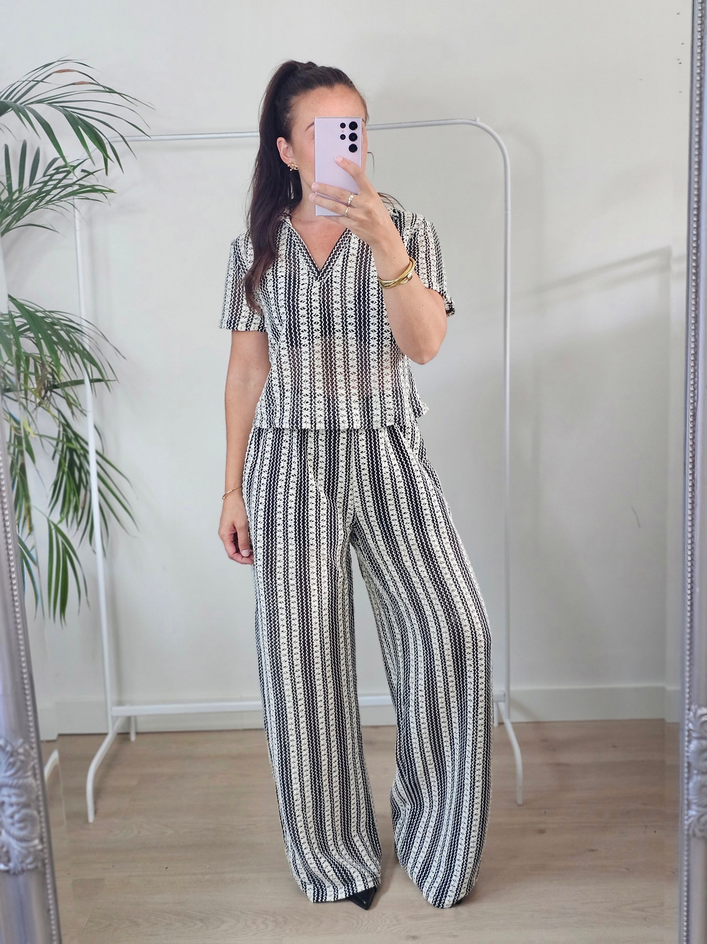 2 delige striped set
