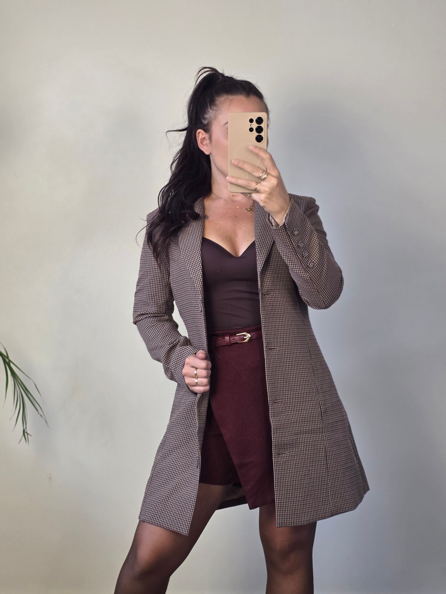 Blazer dress bordeaux rood