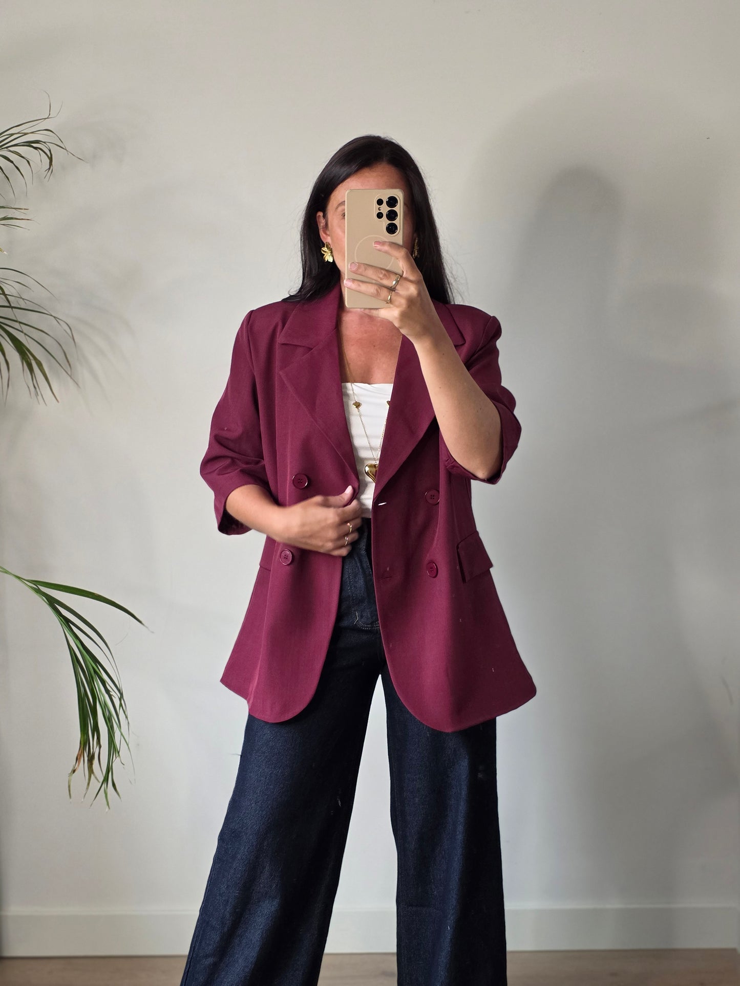 Blazer Mandy bordeaux rood