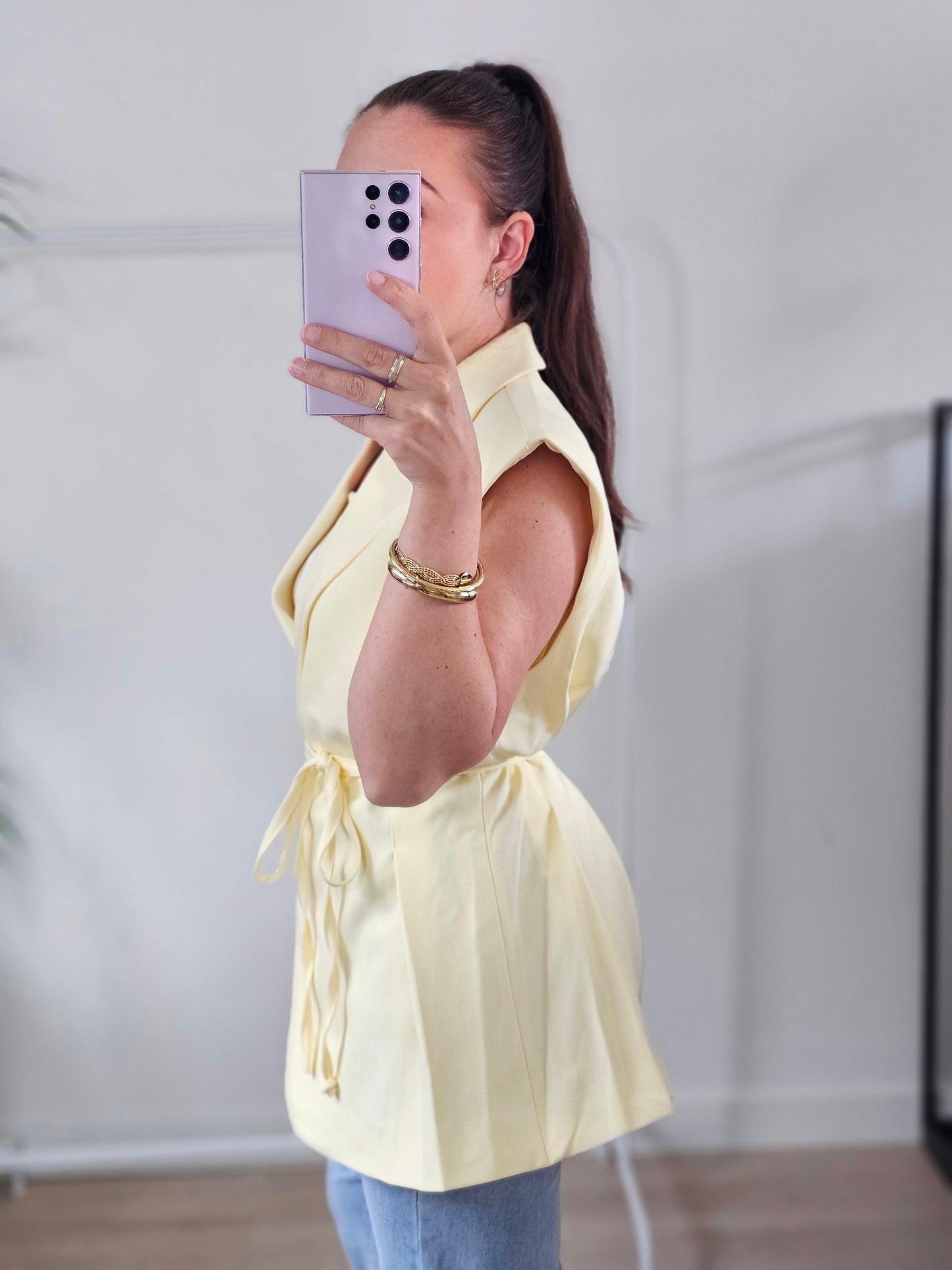 Butter yellow gilet