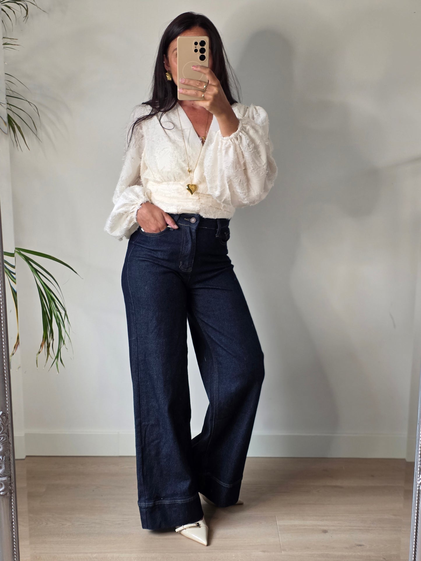 Perfect wide leg jeans