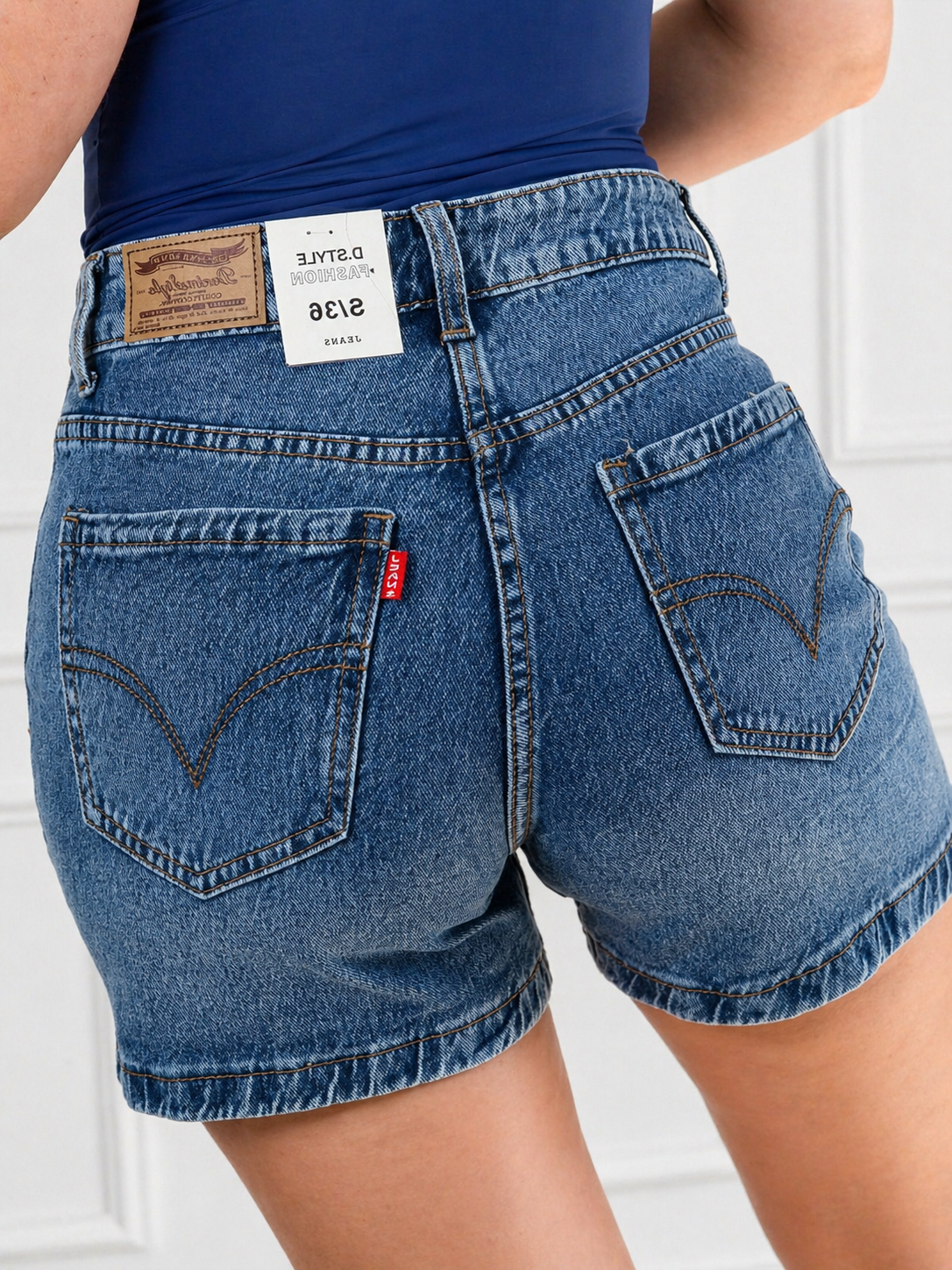 Lev short denim blue