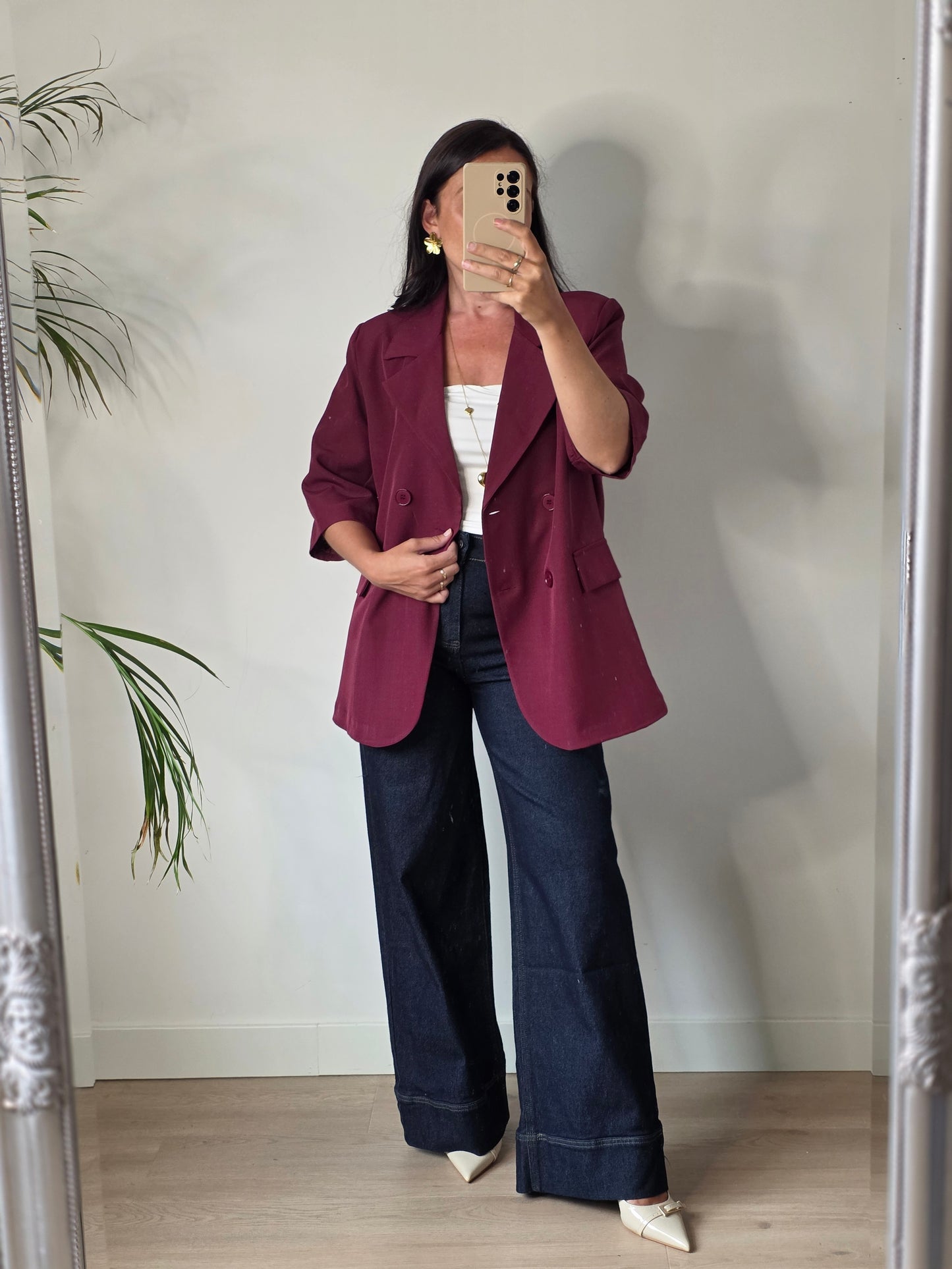 Blazer Mandy bordeaux rood