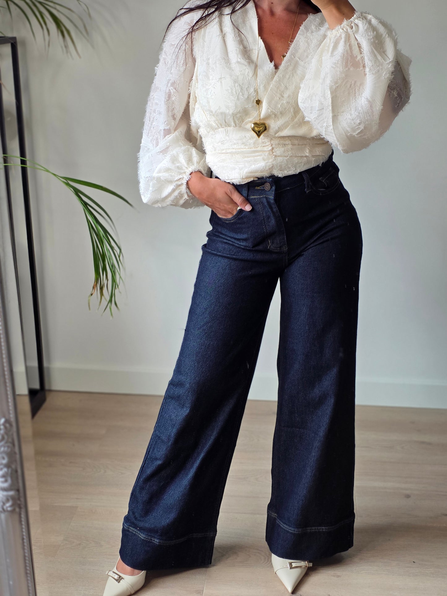 Perfect wide leg jeans