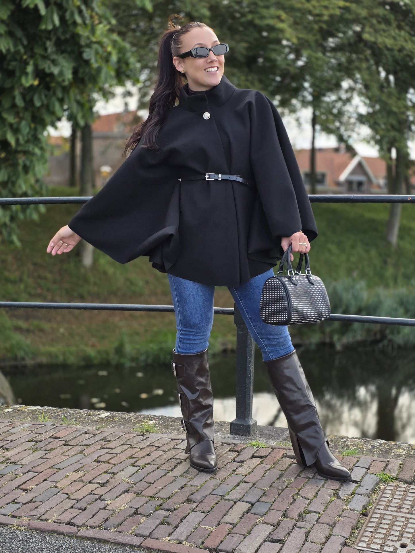 Poncho Noortje zwart