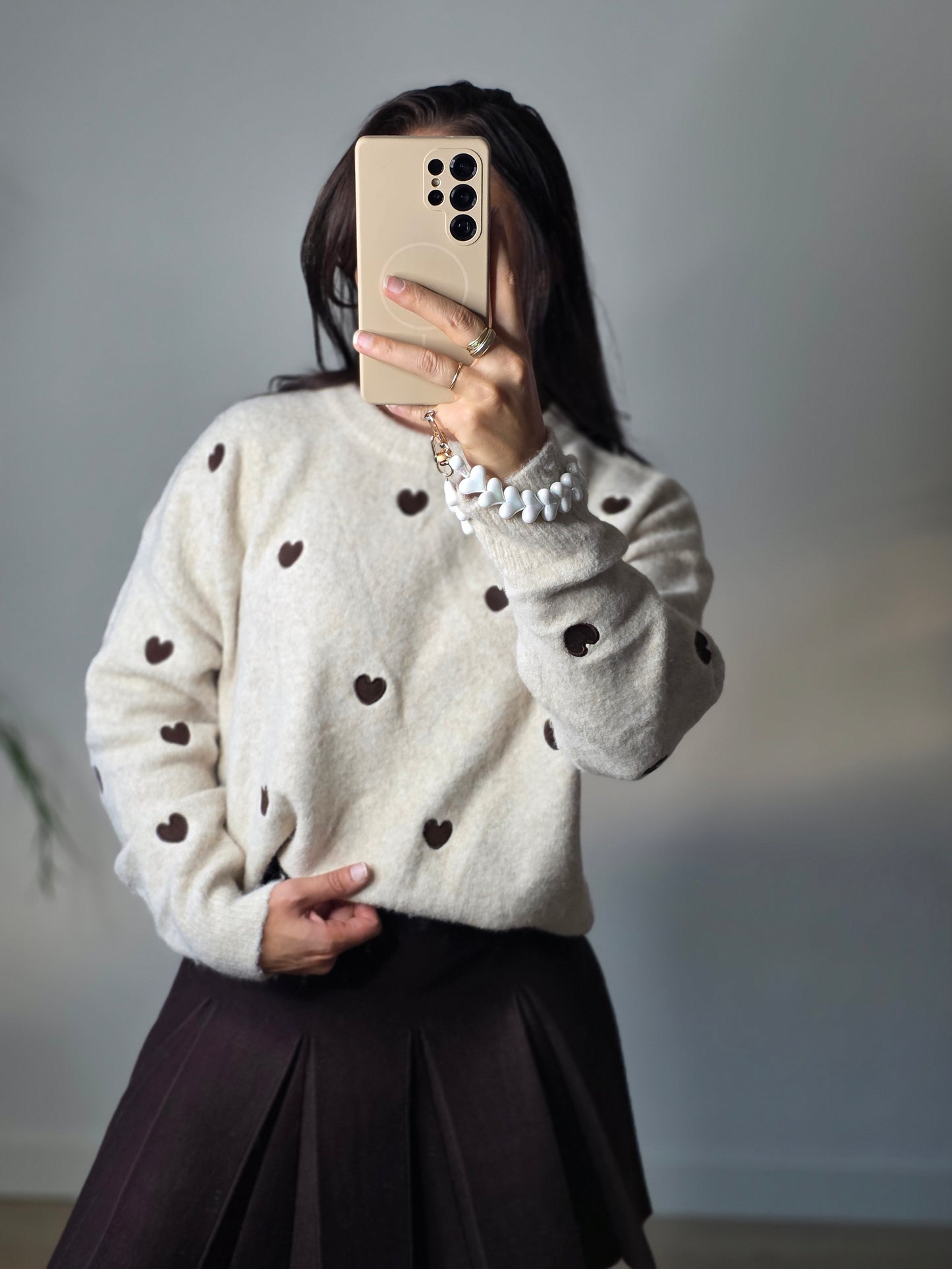 Trui lieve beige/bruin