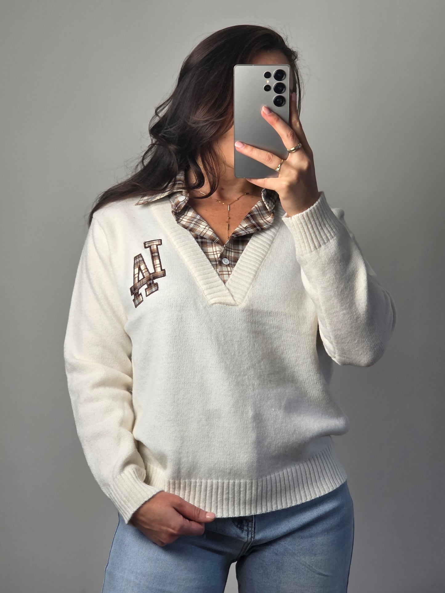 LA trui beige