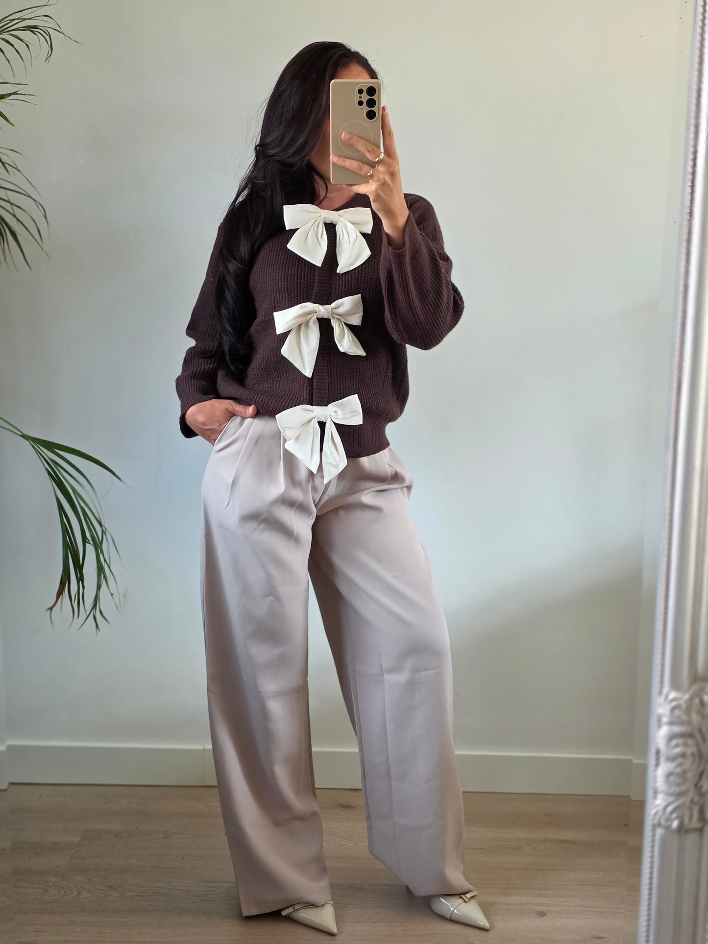 Girly bow cardigan