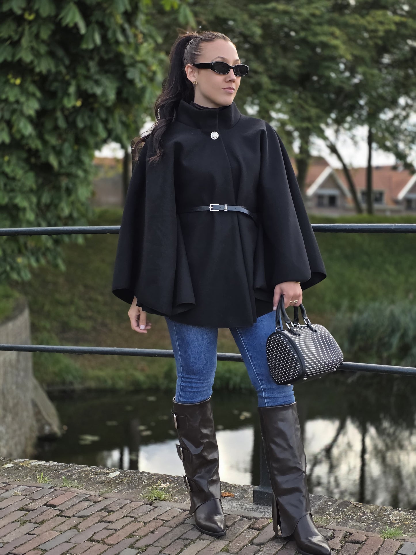 Poncho Noortje zwart