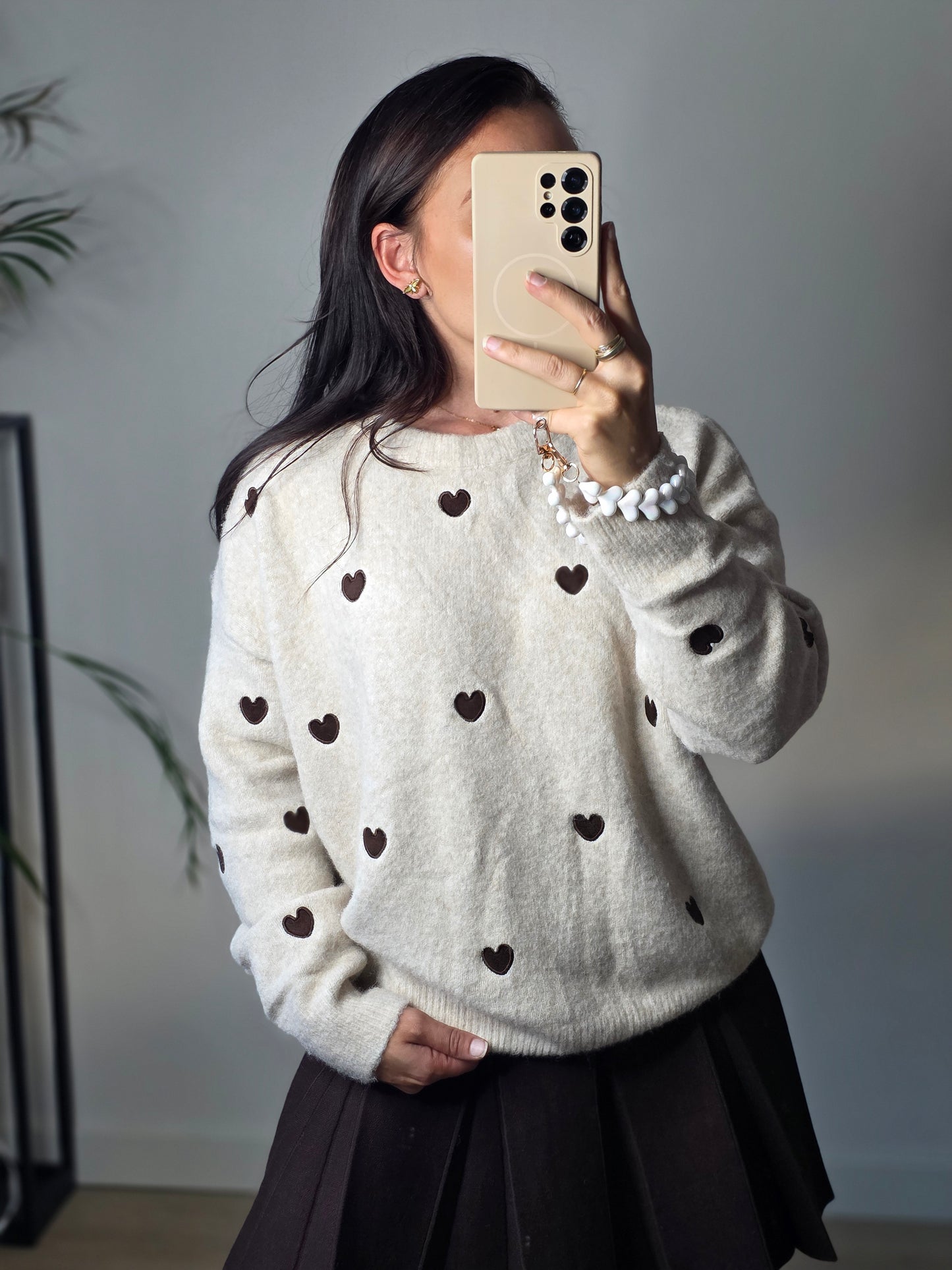 Trui lieve beige/bruin