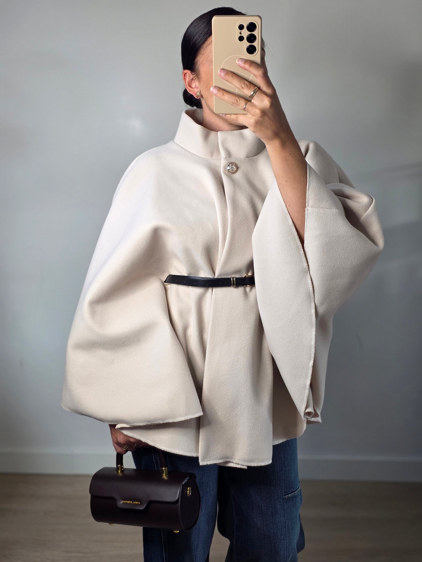 Poncho Noortje beige
