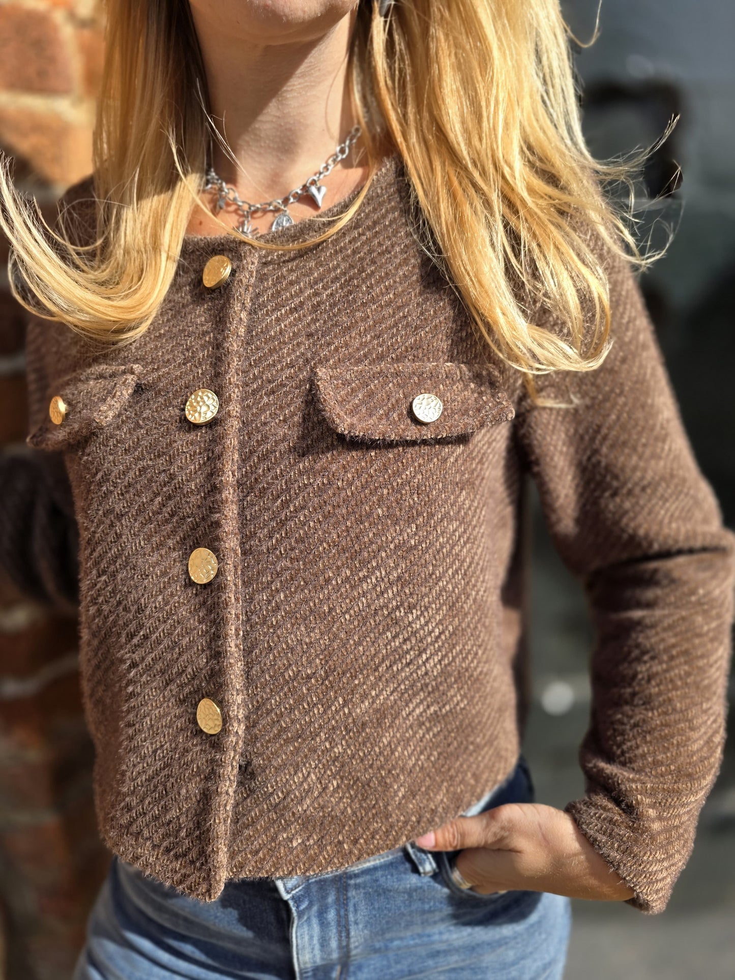 Maya vest bruin