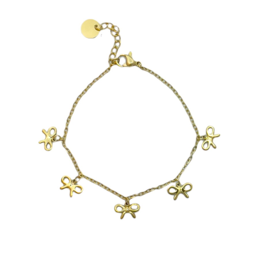 Bedel armband strik goud [stainless steel]