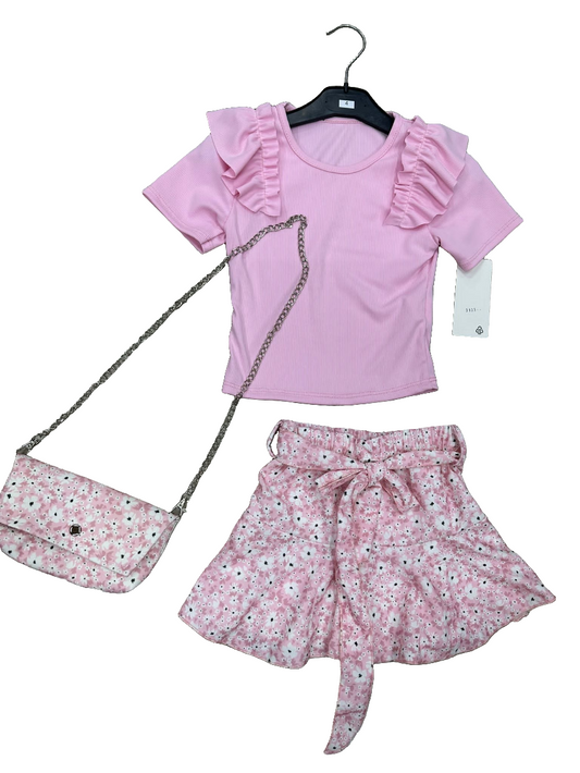 3 delig setje Liza roze