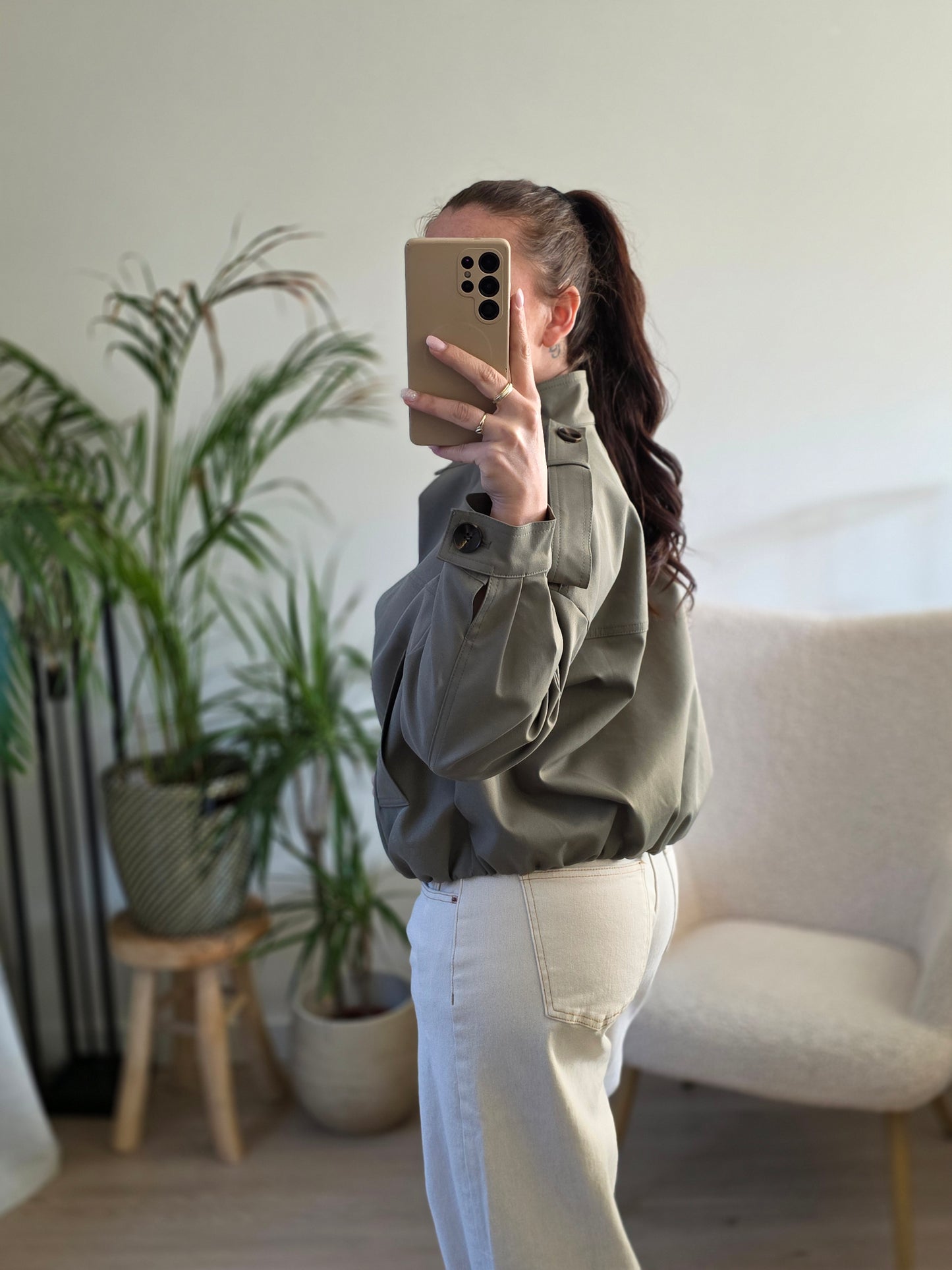 Spring green jacket