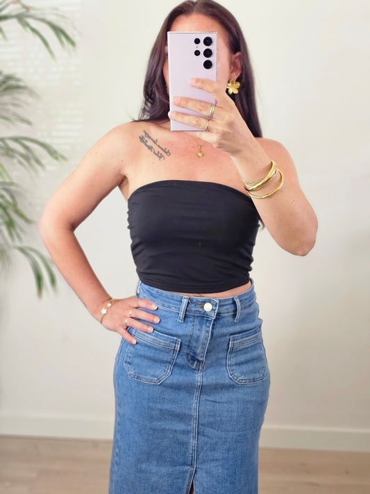 Bandeau top zwart