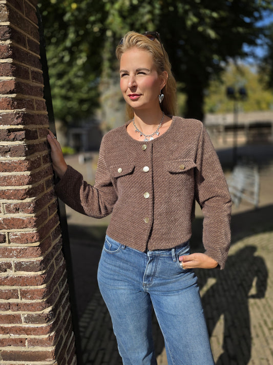 Maya vest bruin