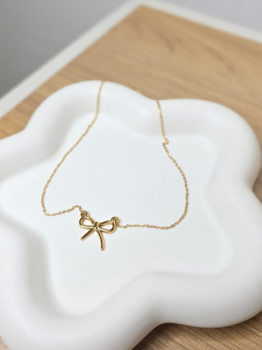 Ketting strik goud [stainless steel]