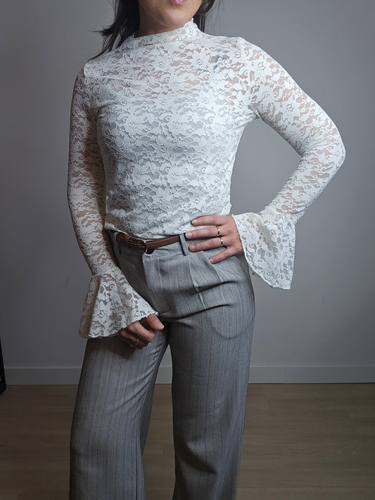 Lace top Missy off white