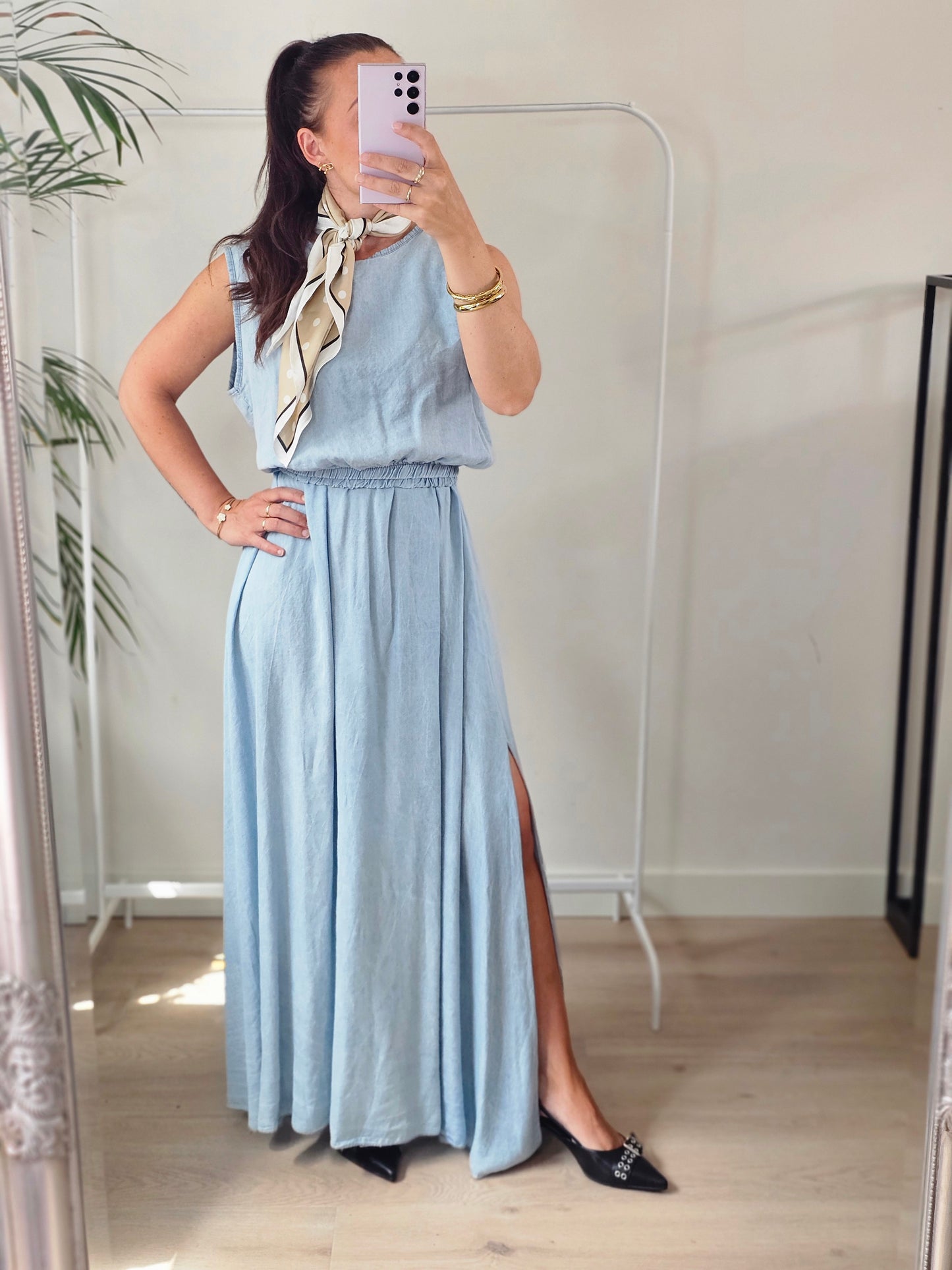 Twin set denim look