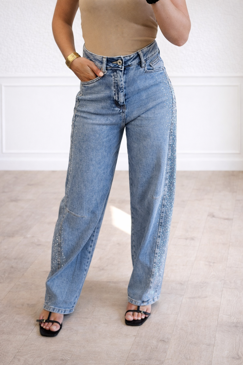 Glitter Side Jeans Barrel – Musthave