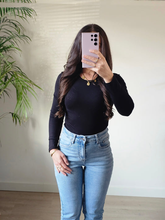 Basic longsleeve zwart