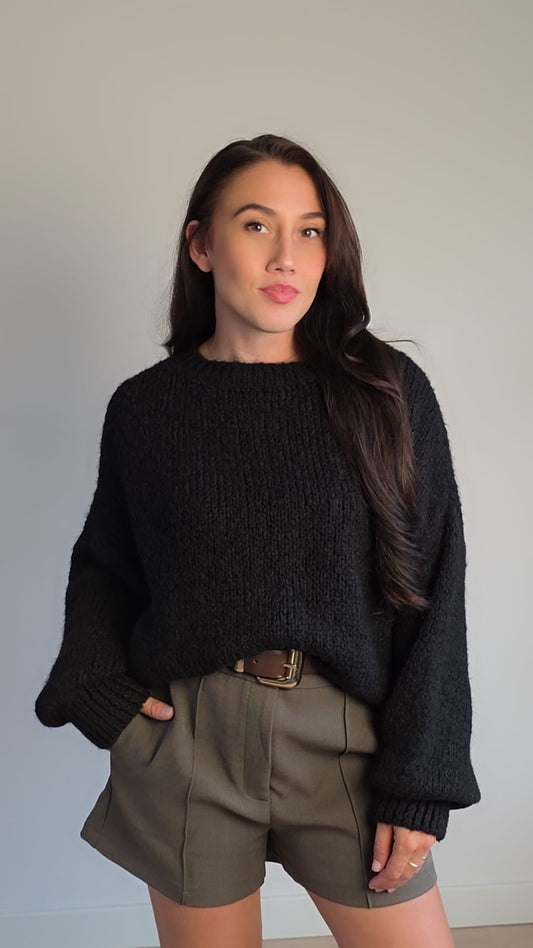 Comfy trui zwart