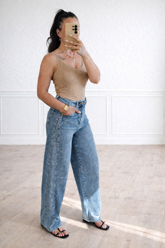Glitter Side Jeans Barrel – Musthave