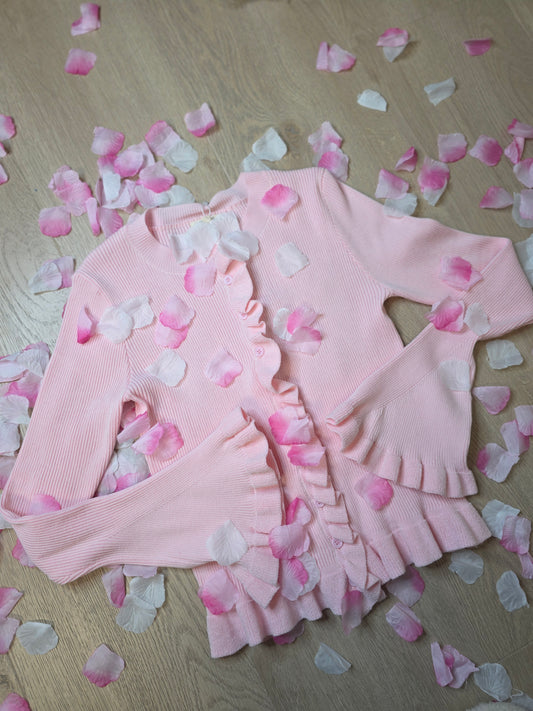 Ruffle pink top