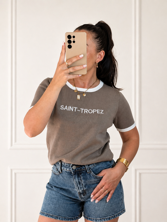 Saint-tropez top taupe