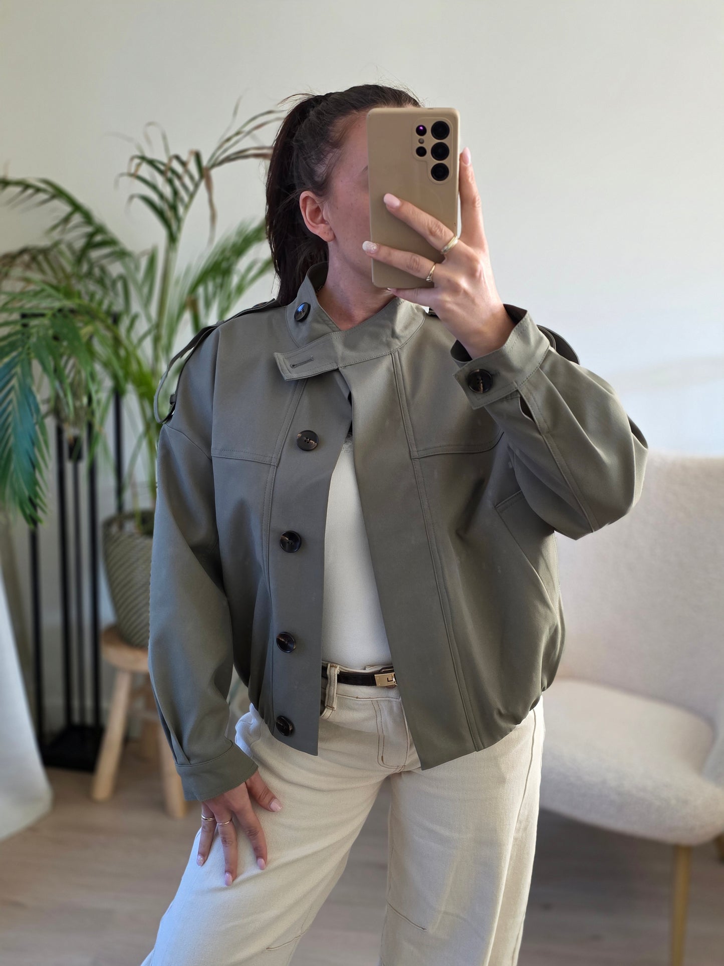 Spring green jacket