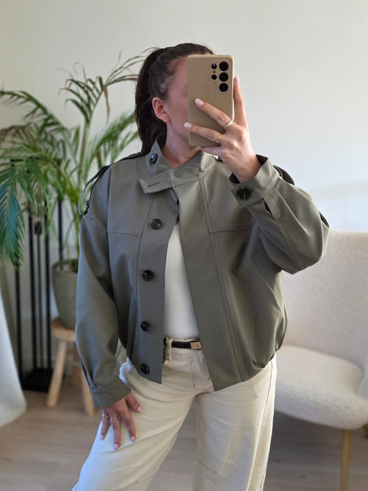 Spring green jacket