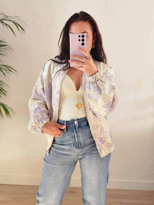 Lila flower jacket
