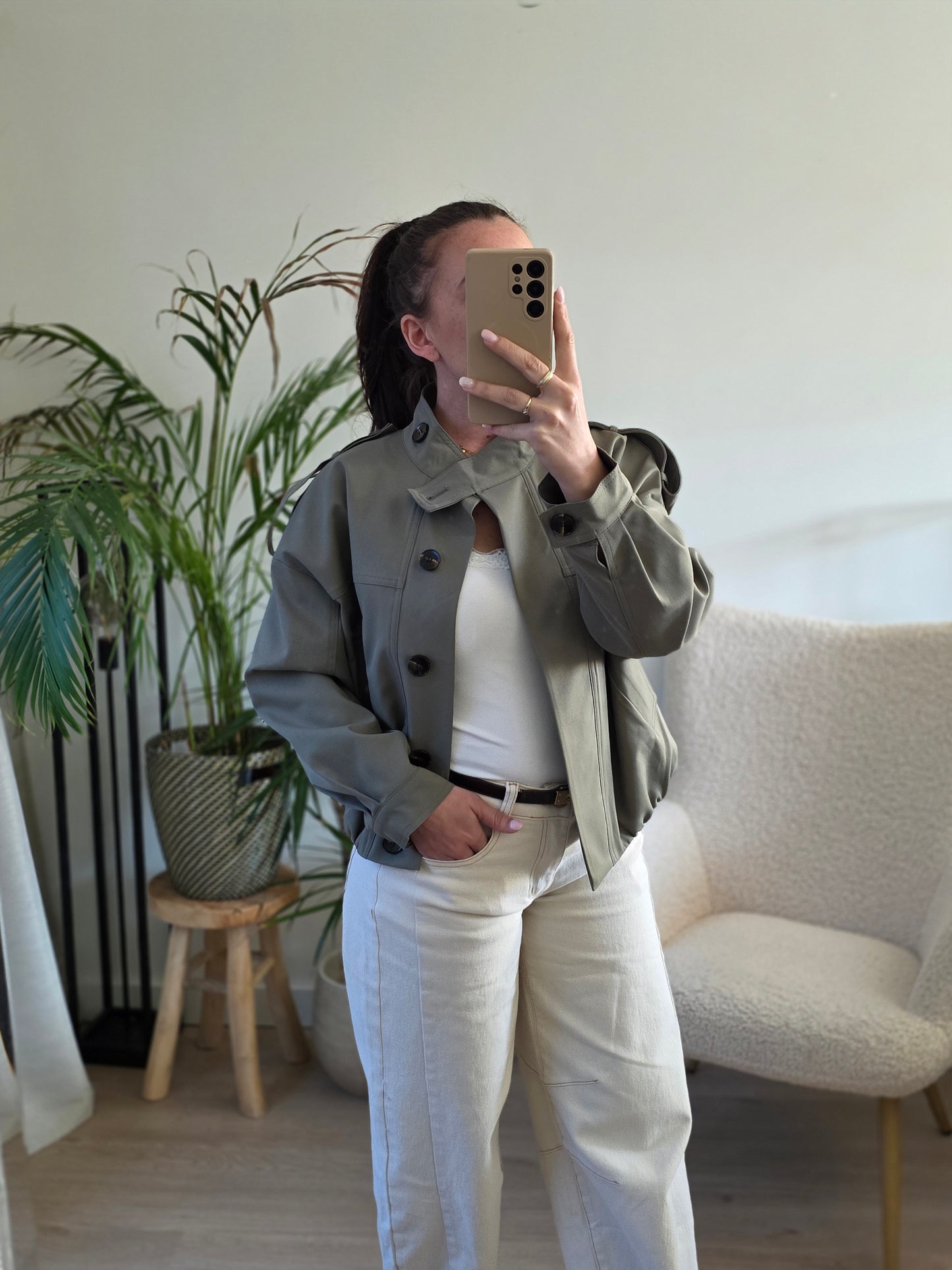 Spring green jacket