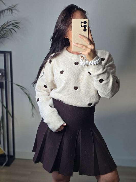 Trui lieve beige/bruin