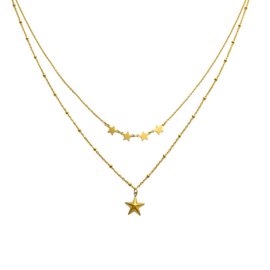 Dubbel star neckless