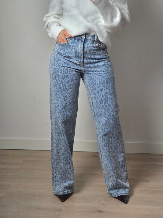 Panter blue wide leg jeans