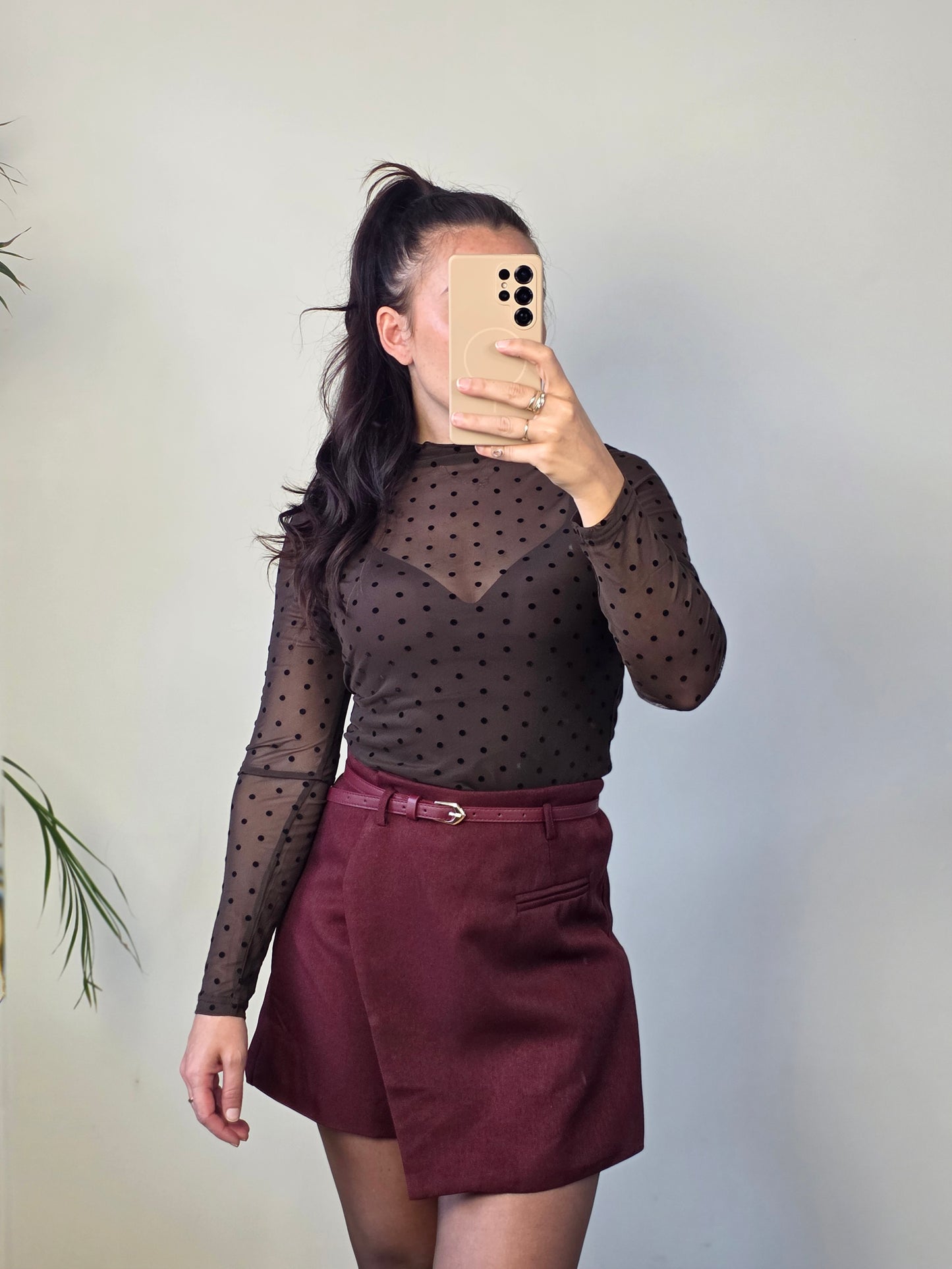 Skort Isa bordeaux