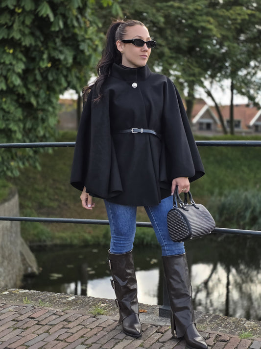 Poncho Noortje zwart