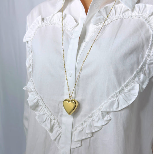 Long neckless heart