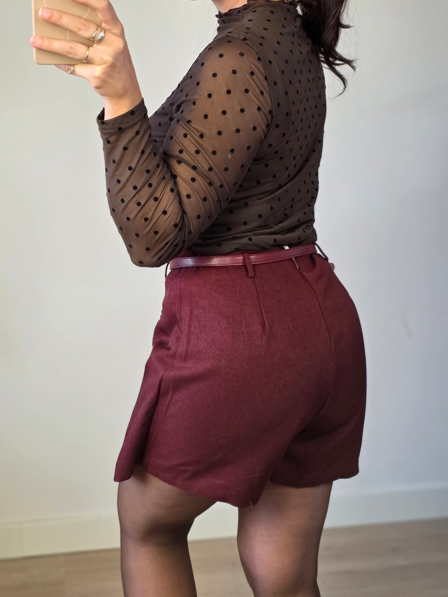 Skort Isa bordeaux