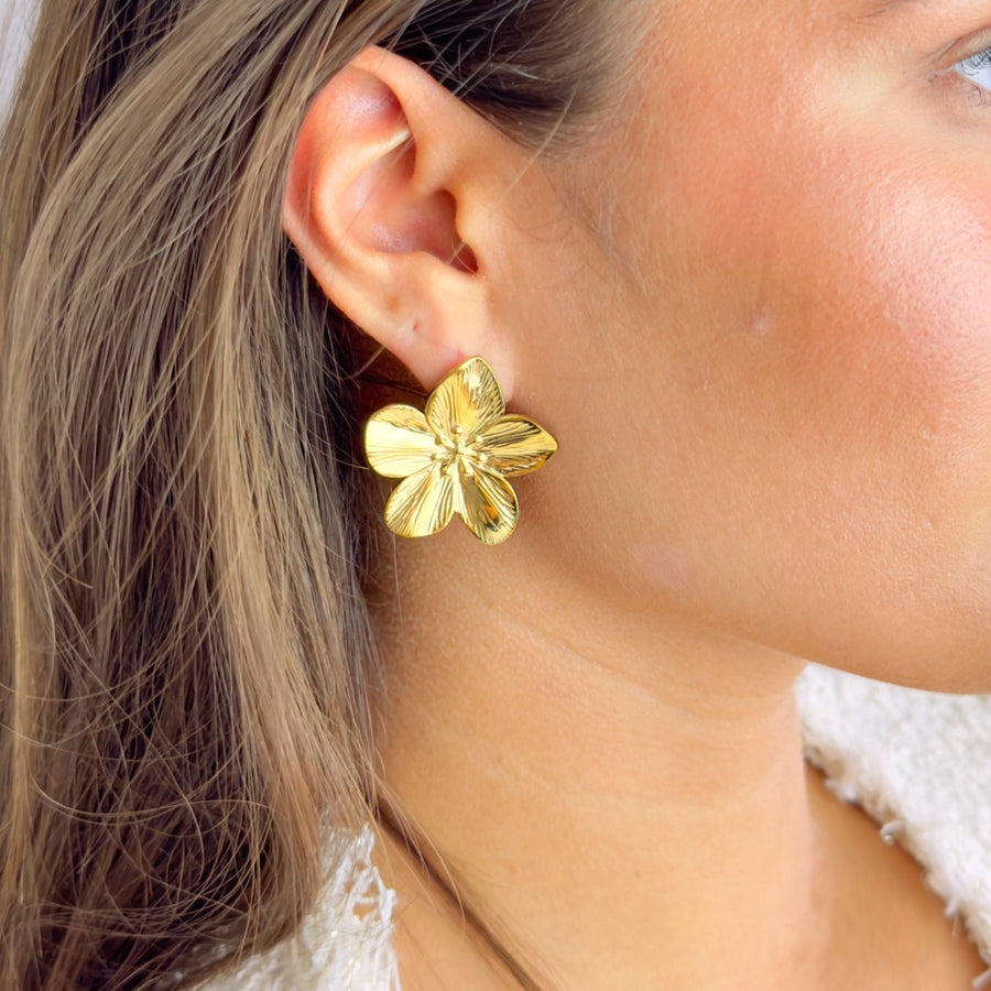 Flower Marley goud     [stainless steel]