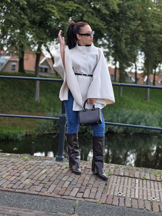 Poncho Noortje beige