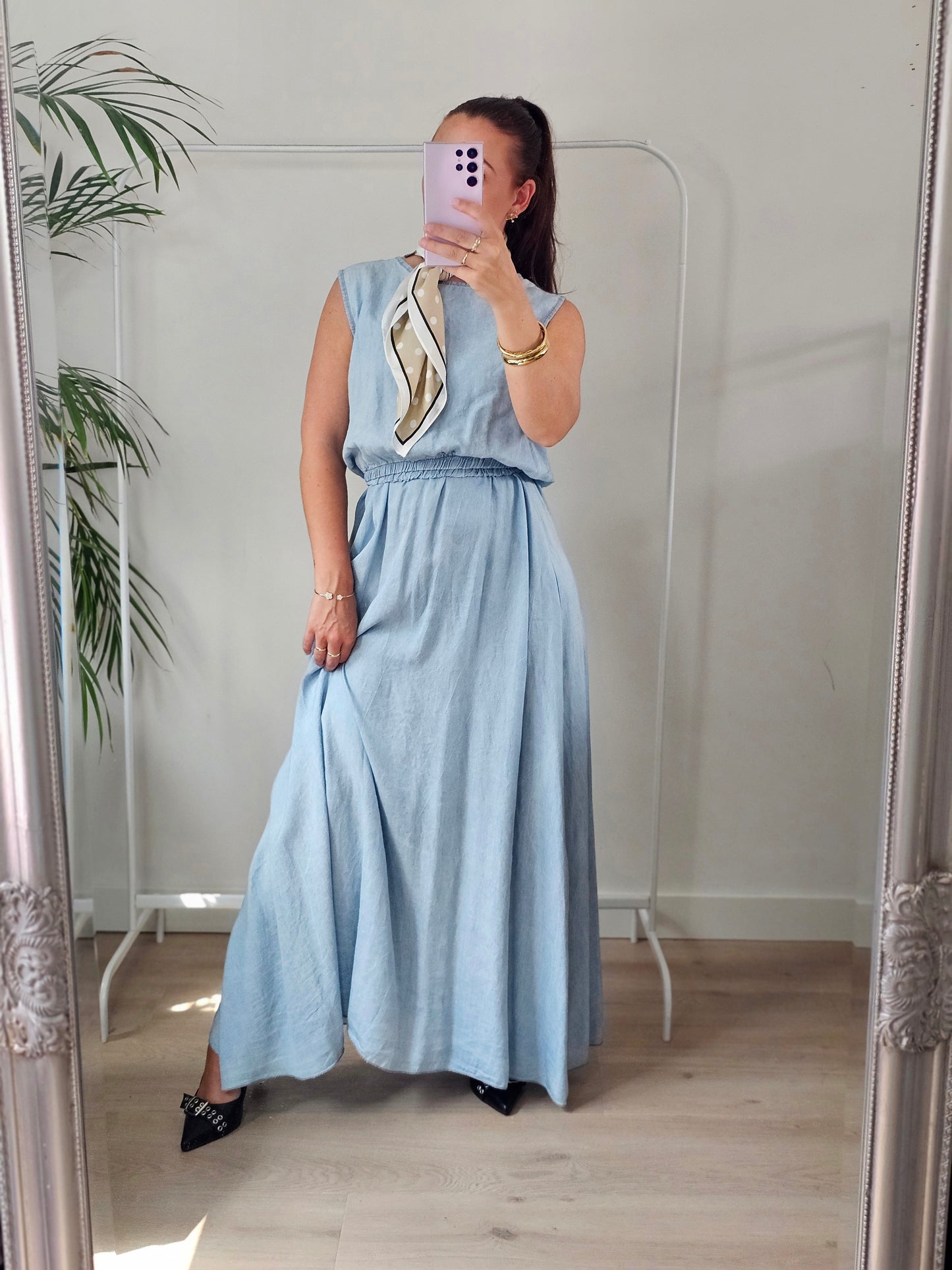 Twin set denim look