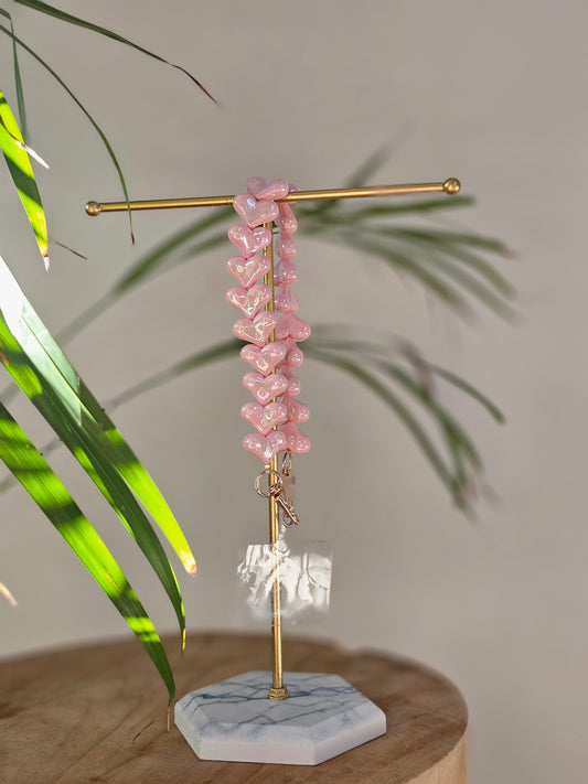 Telefoonkoord roze