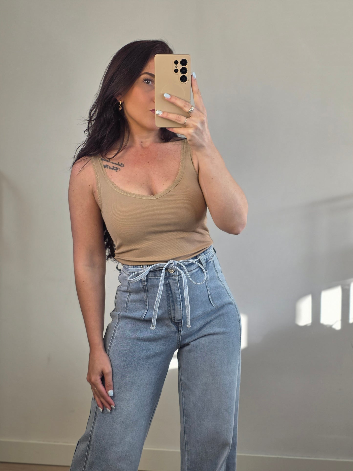 Strik wide leg jeans